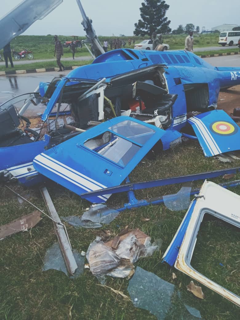 Two Cadet Trainees Rushed To Hospital After UPDF Chopper Crash