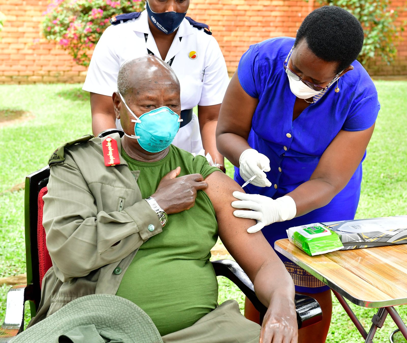 General Museveni Silences Skeptics, Takes COVID-19 Jab