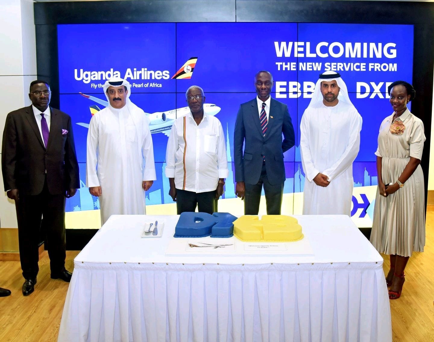 Excitement In Entebbe & UAE As Uganda Airlines Makes Maiden Dubai Flight
