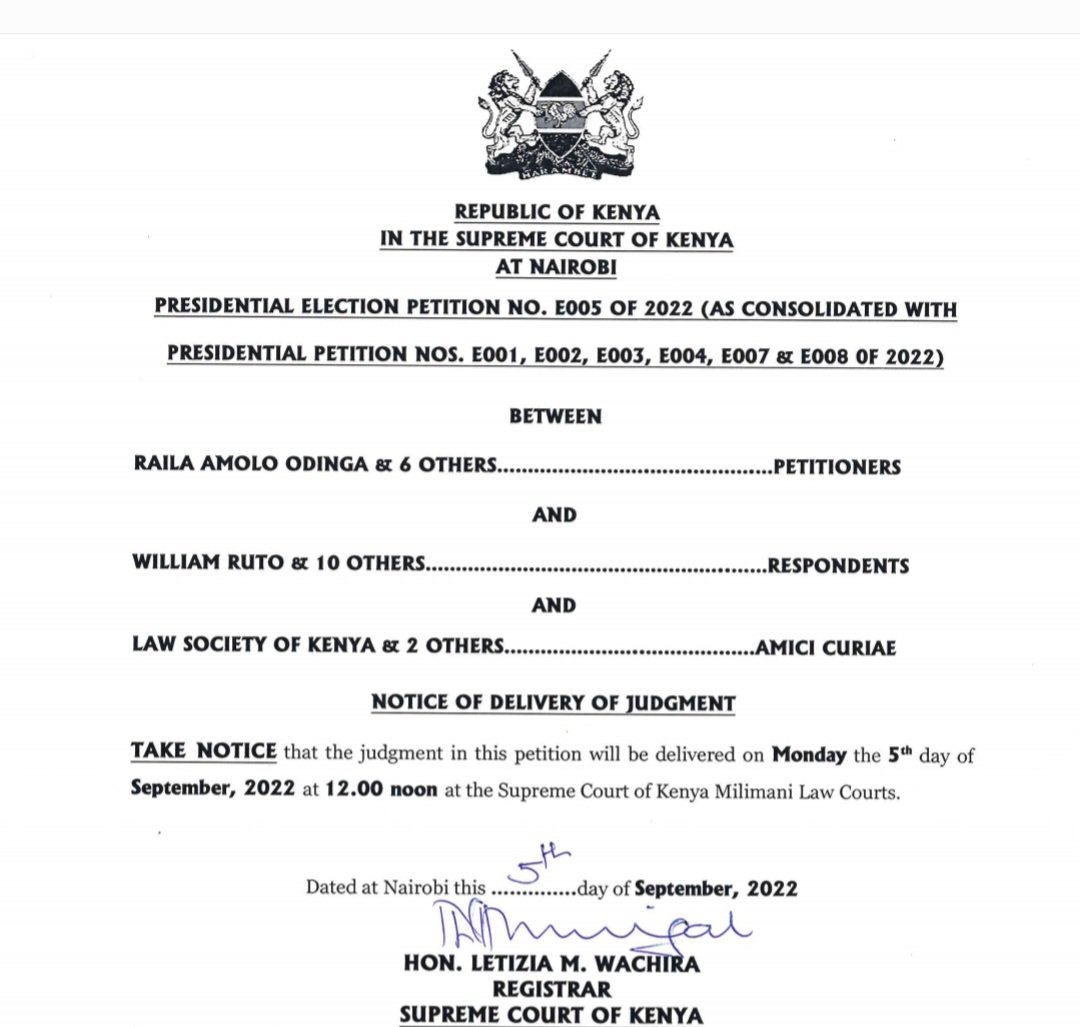 Tight Security As Kenya Awaits Election Verdict