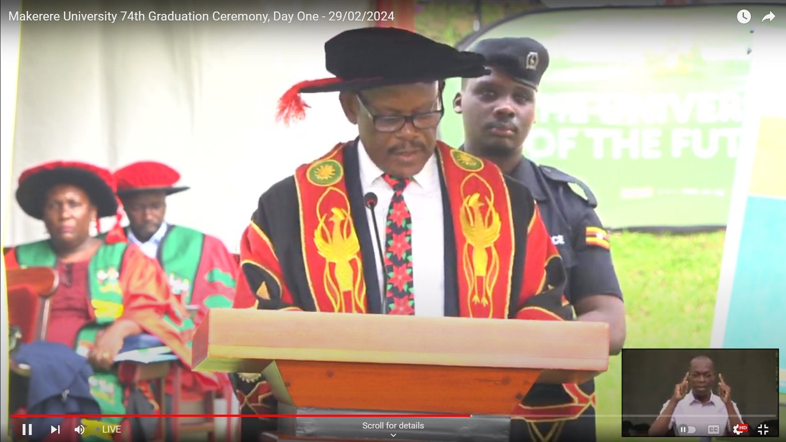 PHOTOS!!! VC Nawangwe Presides Over Makerere’s 74th Graduation