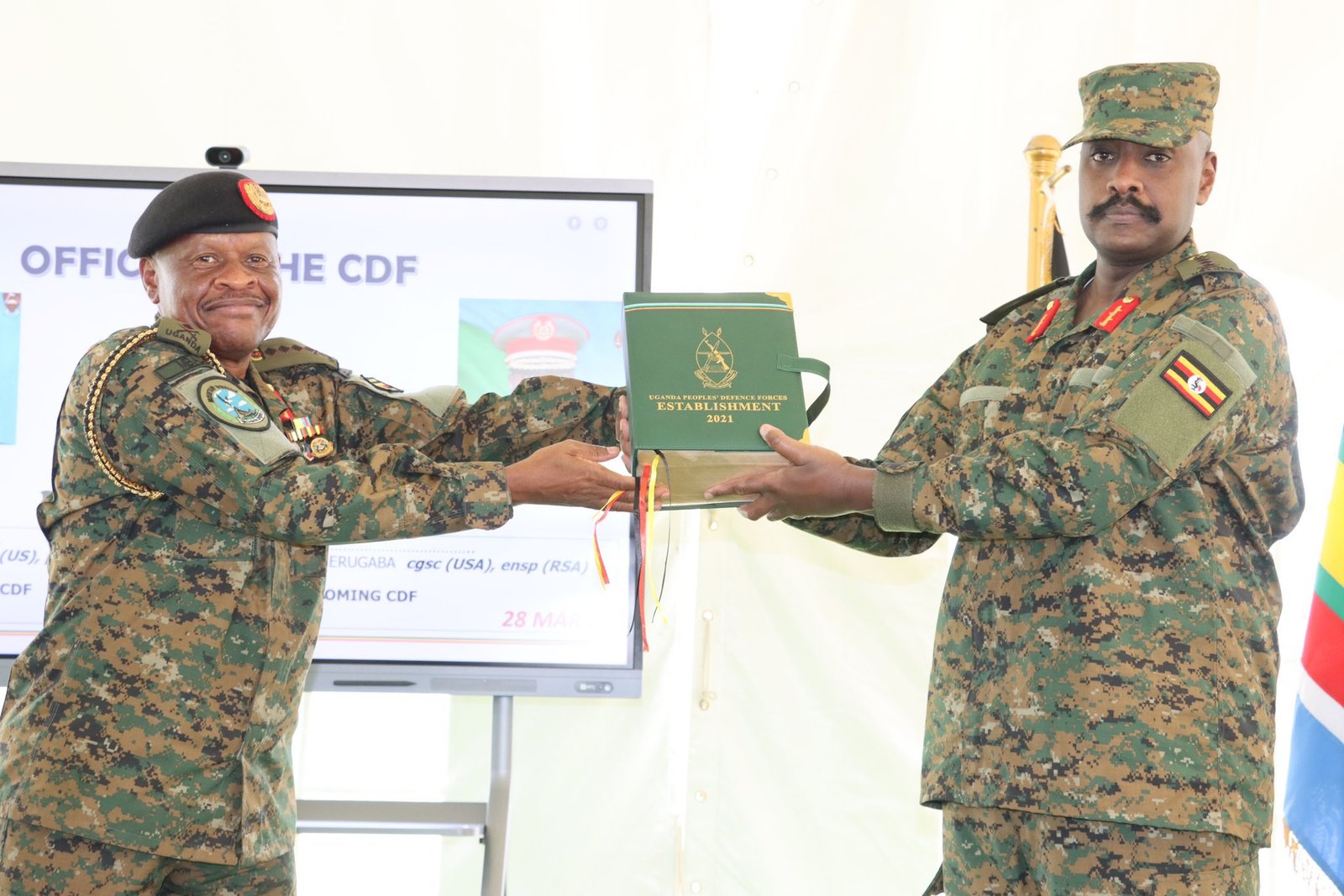 Gen Muhoozi Takes Over as Chief of Defence Forces, Pledges to Combat Corruption