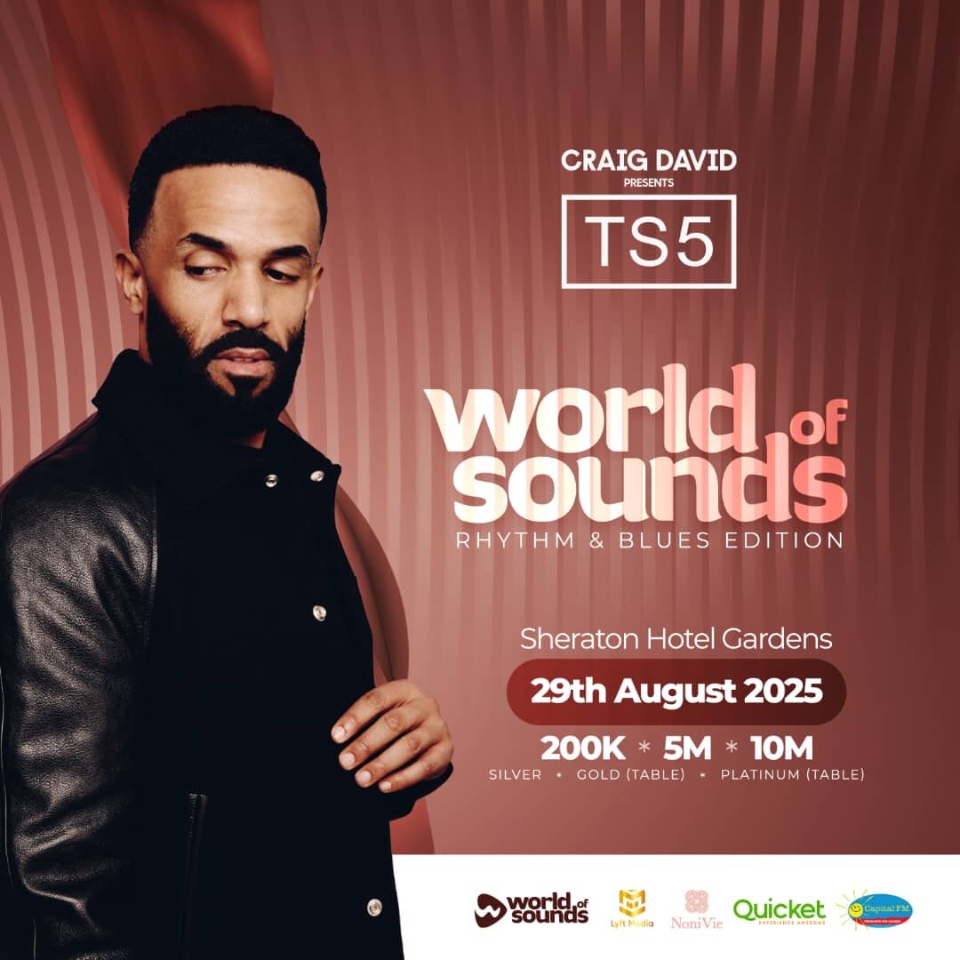 Craig David to Headline World of Sounds Concert in Kampala