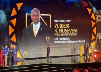 President Museveni Honoured With CAF Outstanding Achievement Award