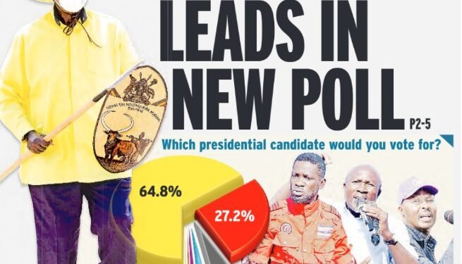 New Poll Projects Museveni Landslide, Exposes Bobi Wine’s Struggles Despite Crowded Rallies