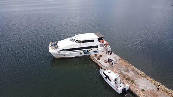Minister of Transport Gen Katumba Launches 250 Passenger MV Rafiki on Lake Victoria