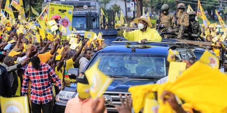 Museveni Links Better Roads to Accountability at Kassanda Rally