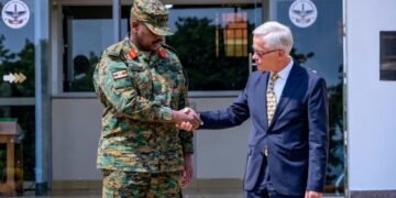 CDF Muhoozi, German Ambassador Discuss Deepening Uganda–Germany Partnership