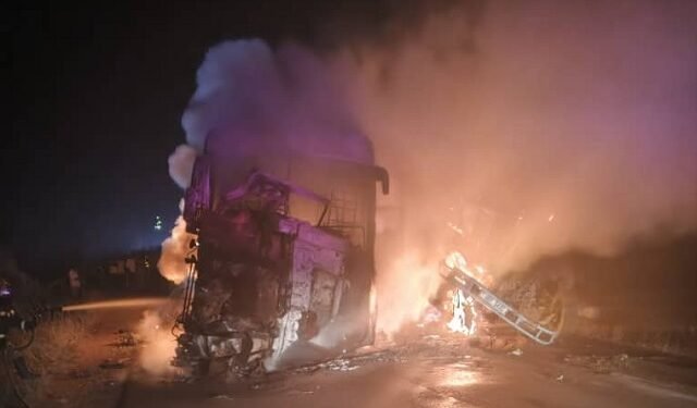 Police Probe Reckless Driving After Fatal Bus–Truck Collision Kills Six in Kyankwanzi