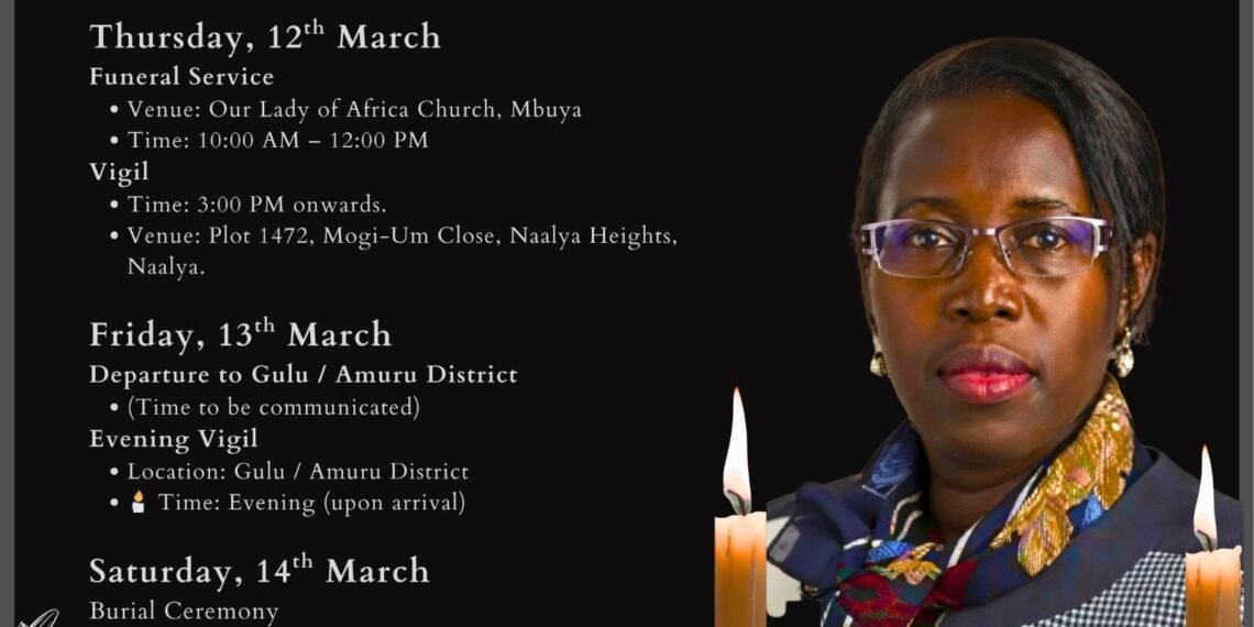 Mourning Programme For Late Ugandan Diplomat Amb. Santa Laker Kinyera Announced