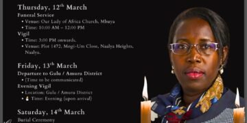 Mourning Programme For Late Ugandan Diplomat Amb. Santa Laker Kinyera Announced