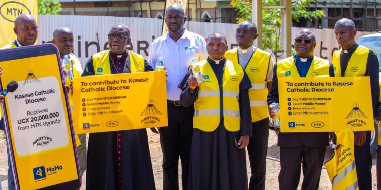MTN MTN Uganda Contributes UGX 20 Million to Support Kasese Diocese Ahead of 2026 Catholic Martyrs Day Celebrations