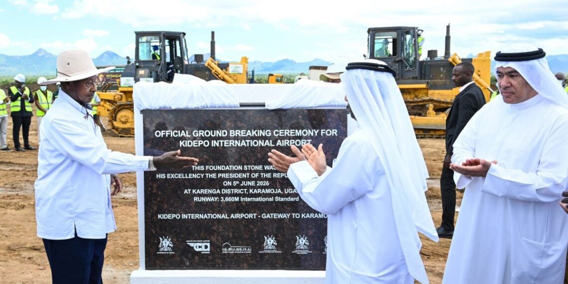 Museveni Breaks Ground for Kidepo International Airport, Hails Karamoja’s Transformation