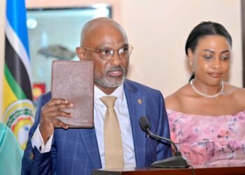 Adonia Ayebare Finally Sworn In As Foreign Affairs Minister After two-month citizenship Delay