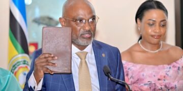 Adonia Ayebare Finally Sworn In As Foreign Affairs Minister After two-month citizenship Delay