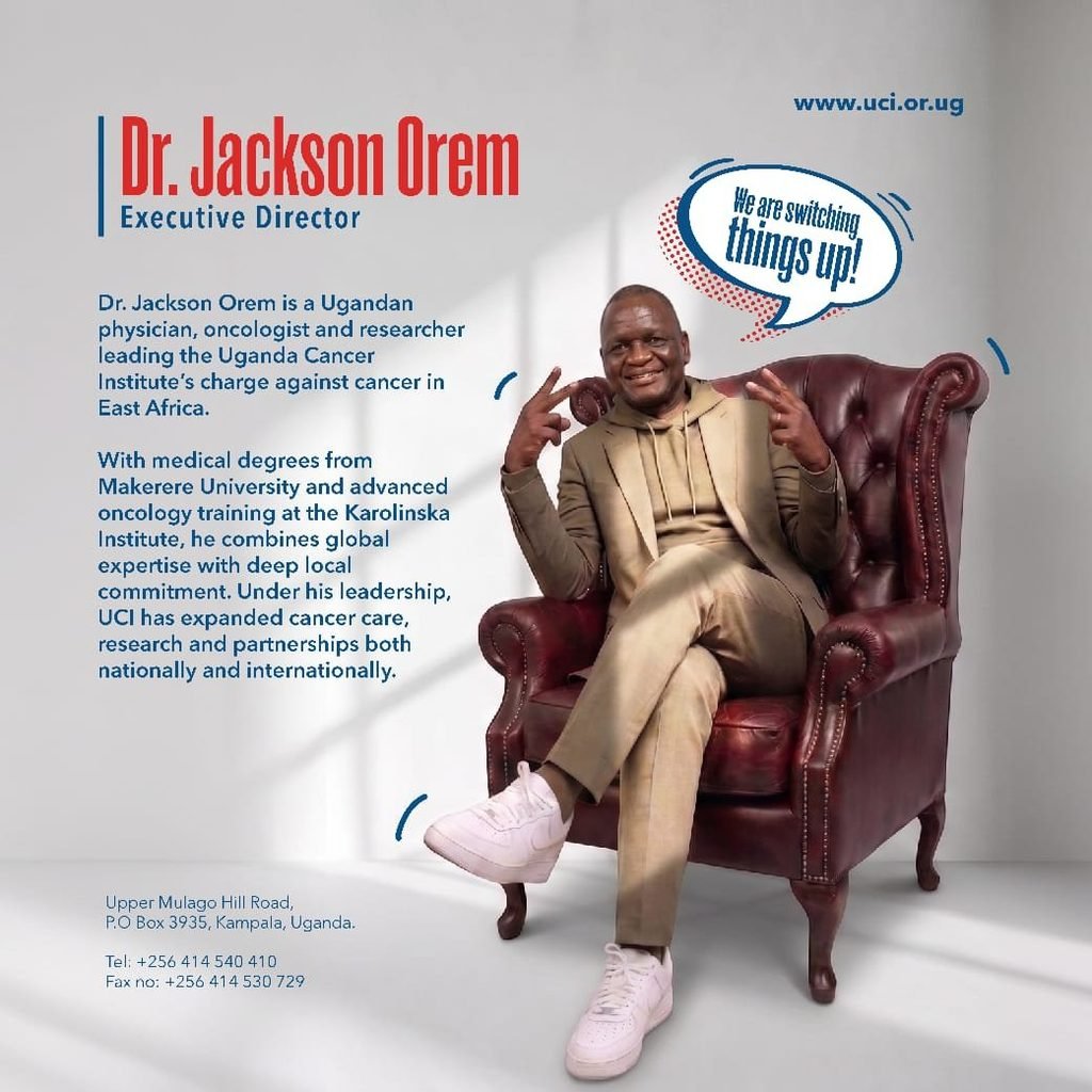 Dr. Jackson Orem, the ED at UCI vybing up in a pose