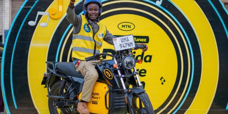 MTN Uganda Hands Over First Motorcycle Under Digida N’akayimba Ko Promotion