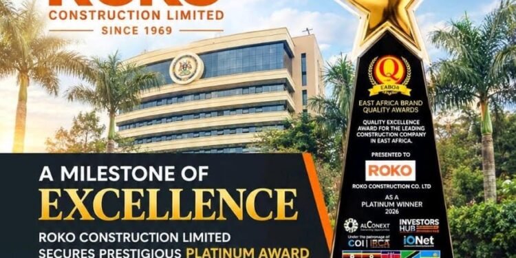 ROKO Construction Wins Platinum Award for Quality Excellence in East Africa